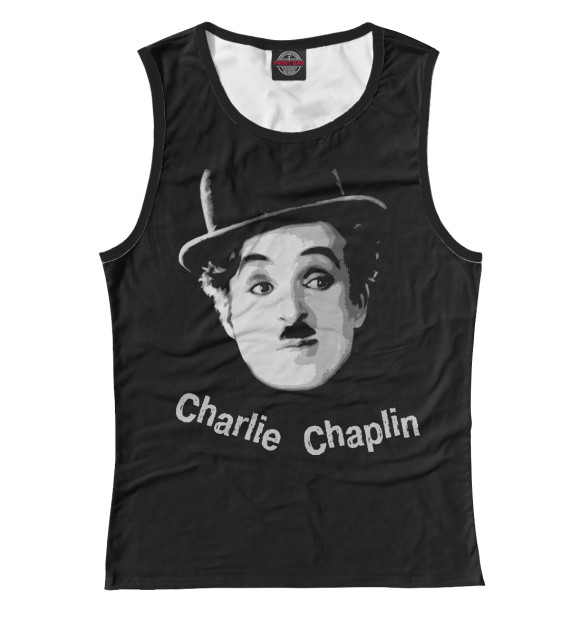 Майка для девочки с изображением Charlie Chaplin цвета Белый