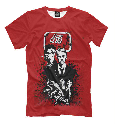 

Футболки Print Bar, Светло-коричневый, Fight Club