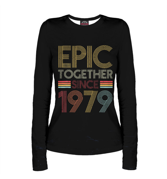 Женский лонгслив с изображением Epic Together Since 1979 цвета Белый