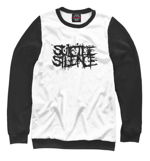 Свитшот для девочек с изображением Suicide Silence цвета Белый