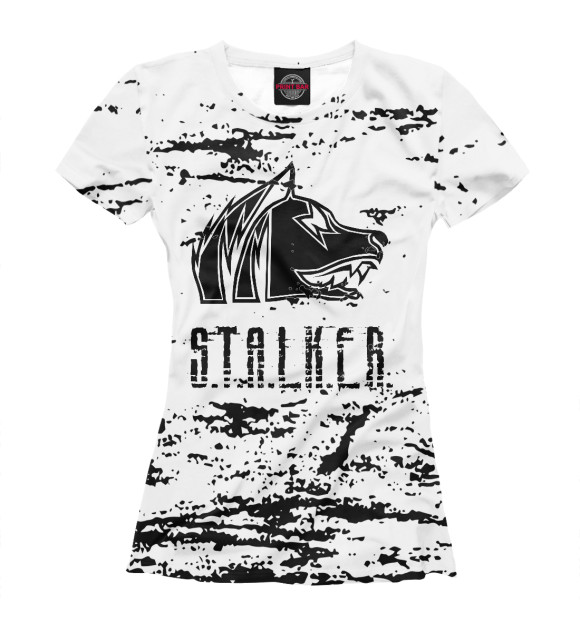Футболка для девочек с изображением S.T.A.L.K.E.R. цвета Белый