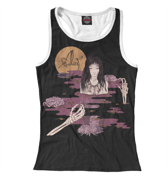 Женская майка-борцовка с изображением Alcest цвета Белый