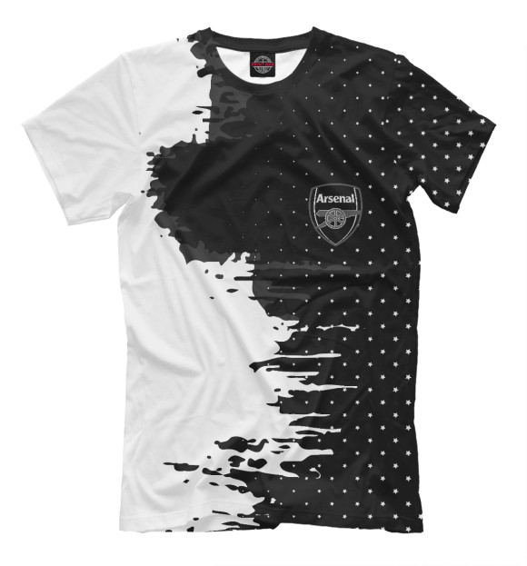 Мужская футболка с изображением Arsenal sport цвета Черный