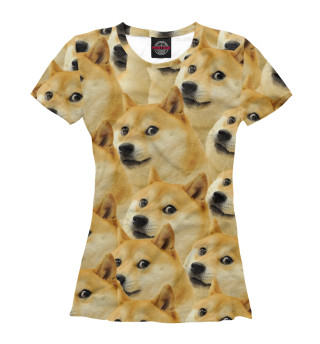 Женская футболка Doge