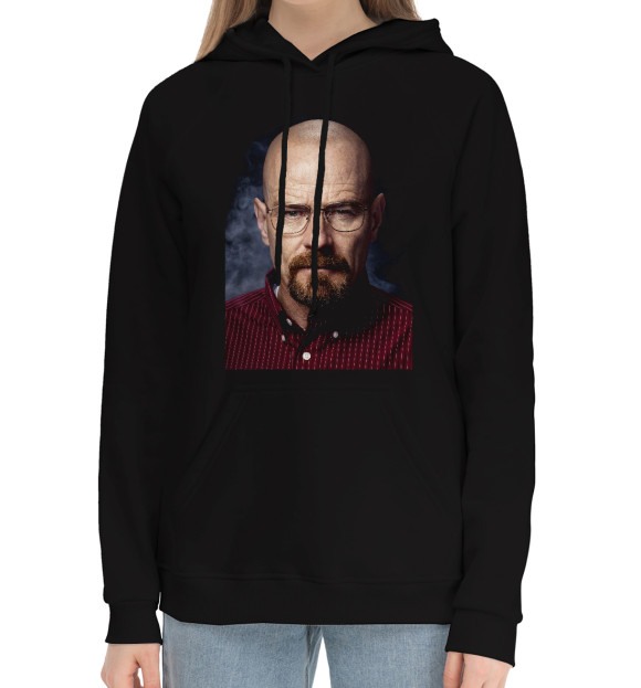 Женский хлопковый худи с изображением Breaking Bad цвета Черный