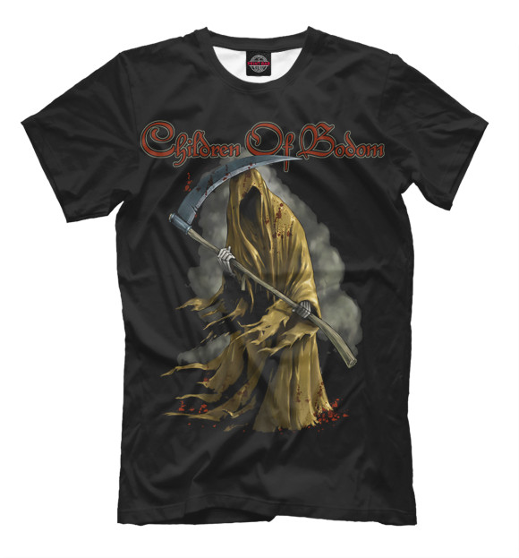Мужская футболка с изображением Children of Bodom цвета Черный