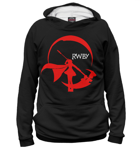 Мужское худи с изображением RWBY цвета Белый