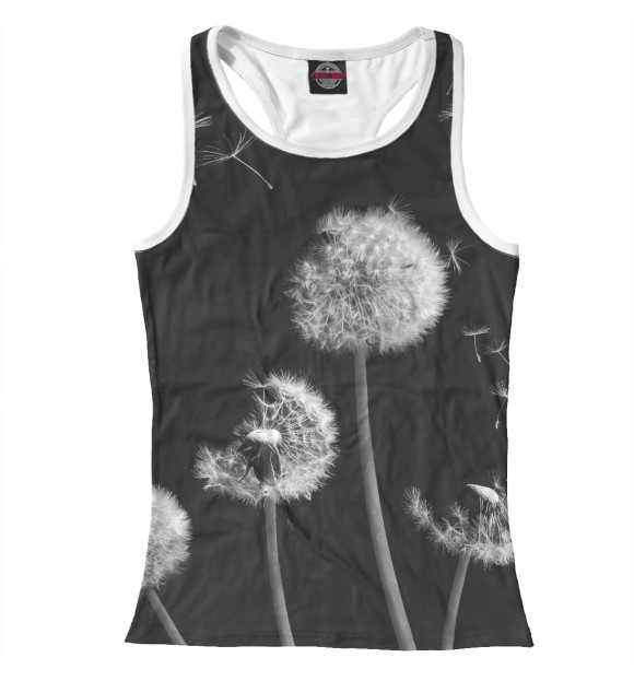 Женская майка-борцовка с изображением Улетает лето цвета Белый