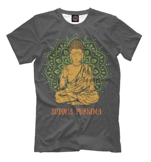 Футболка для мальчиков с изображением Buddha Purnima цвета Белый