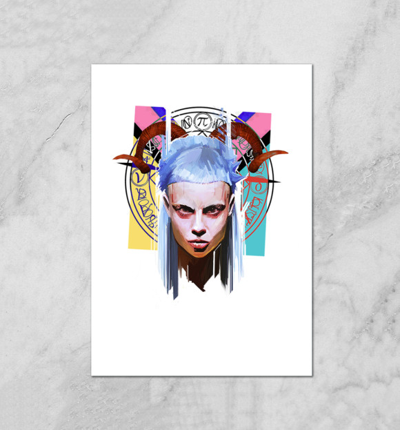 Плакат с изображением Die Antwoord цвета Белый