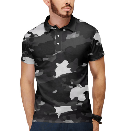 

Поло Print Bar, Белый, Camouflage