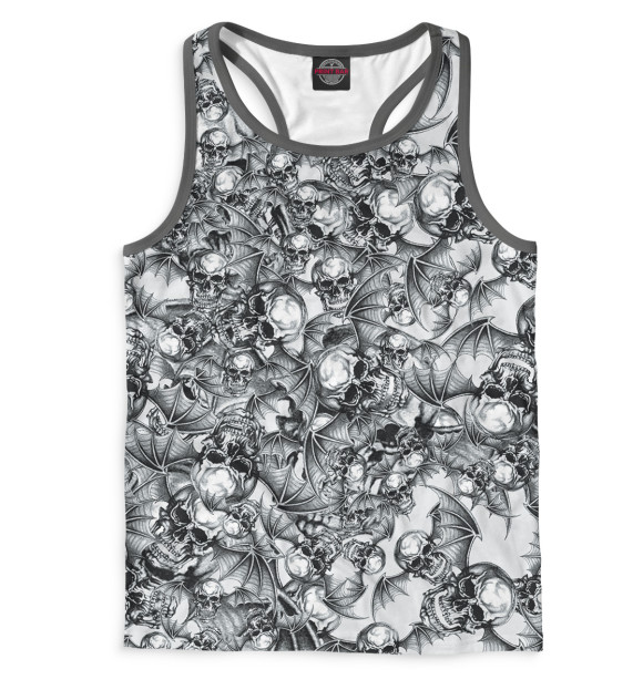 Мужская майка-борцовка с изображением Avenged Sevenfold цвета Белый