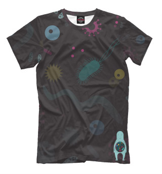 Мужская футболка Вирусы - Бактерии