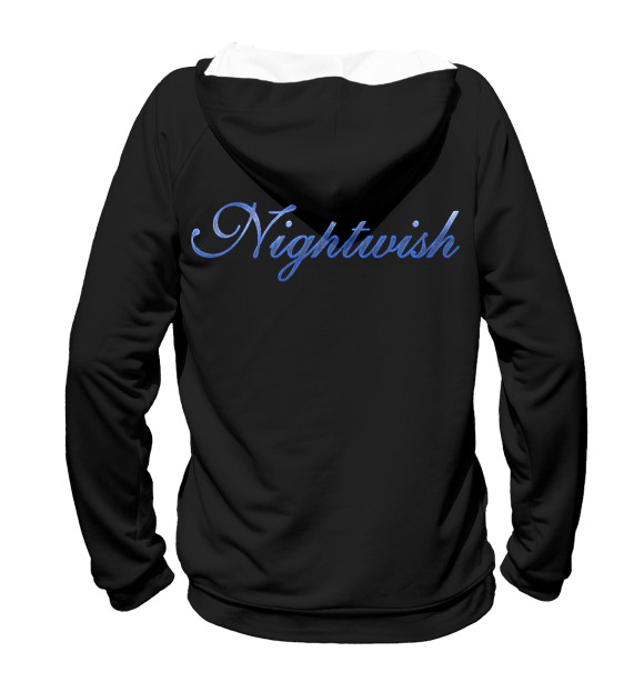 Женское худи с изображением Nightwish цвета Белый