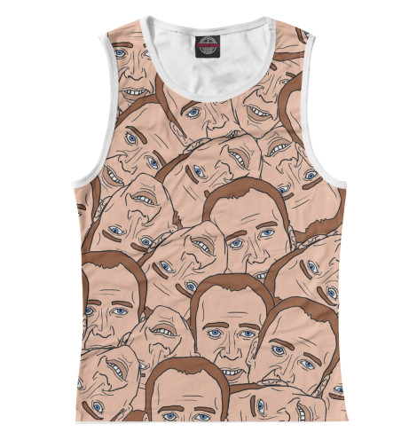 

Майки Print Bar, Белый, Николас Кейдж