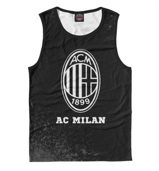 Мужская майка AC Milan Sport Black - Брызги