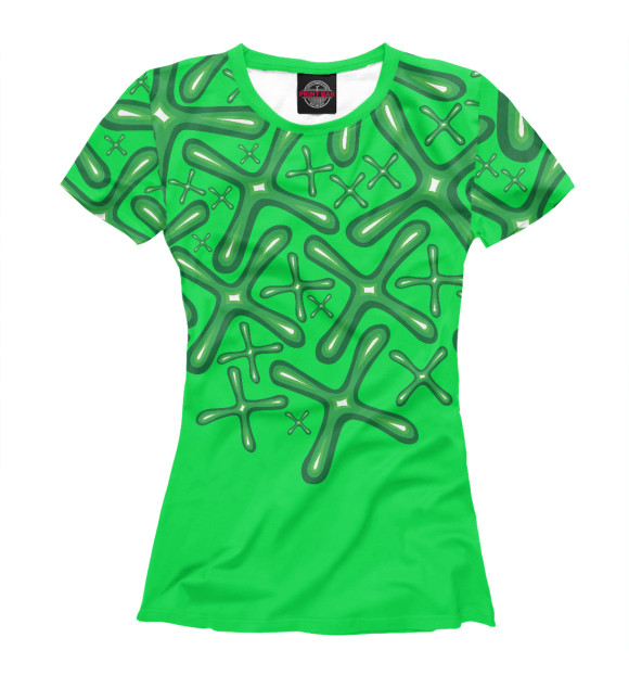 Женская футболка с изображением Любовные отношения цвета Белый