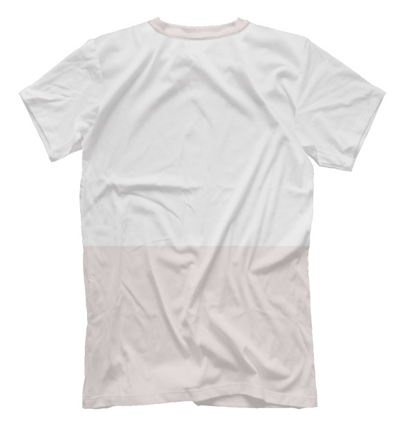 Мужская футболка с изображением Бульдог цвета Белый