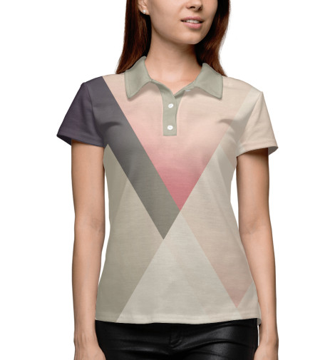 

Поло Print Bar, Белый, Геометрия