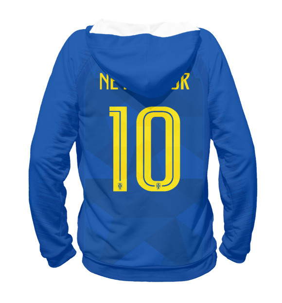 Женское худи с изображением Neymar World Cup 2018 цвета Белый