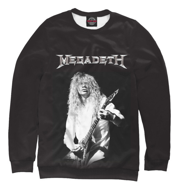 Свитшот для мальчиков с изображением Dave Mustaine цвета Белый