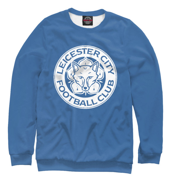 Мужской свитшот с изображением FC Leicester City logo цвета Белый