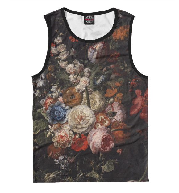 Майка для мальчика с изображением Цветы цвета Белый