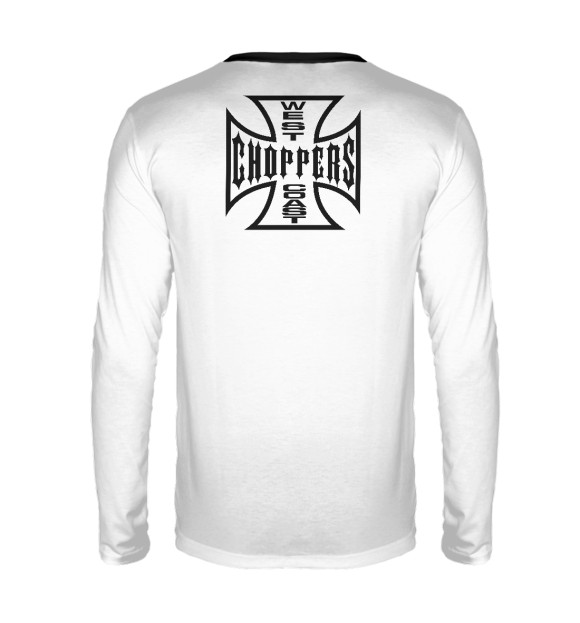 Мужской лонгслив с изображением West Coast Choppers цвета Белый