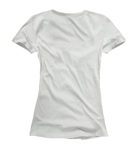 Женская футболка с изображением Рок цвета Белый