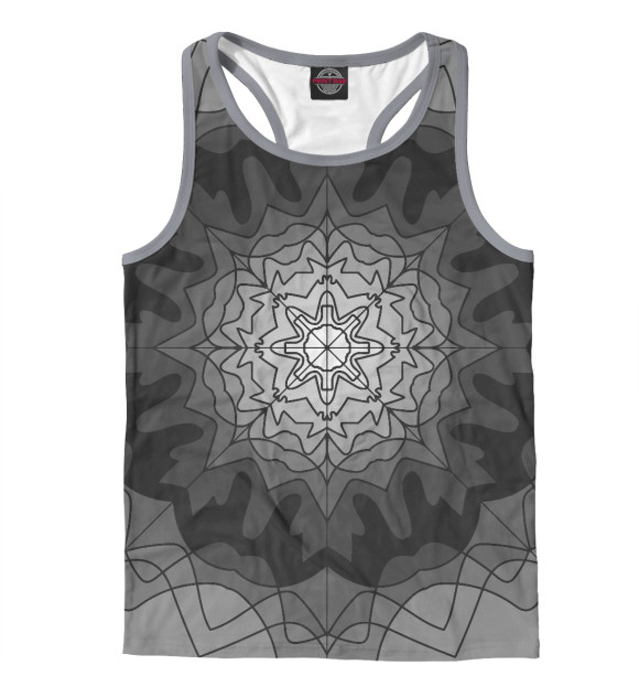 Мужская майка-борцовка с изображением Расцветший во тьме цвета Белый