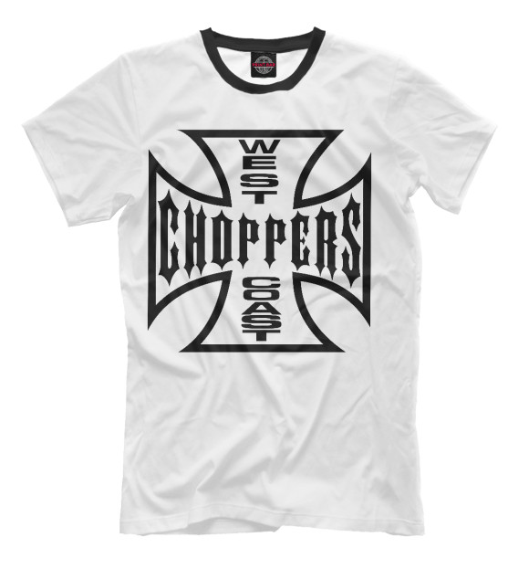 Футболка для мальчиков с изображением West Coast Choppers цвета Белый