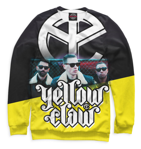 Мужской свитшот с изображением Yellow Claw цвета Белый