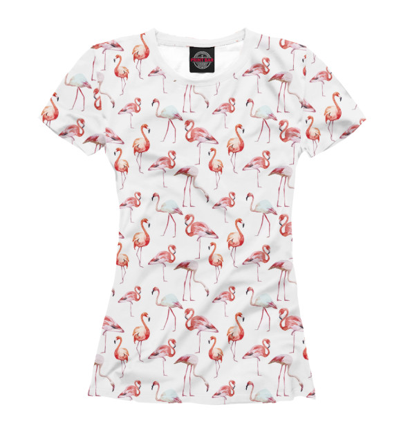 Женская футболка с изображением Flamingo Land цвета Белый