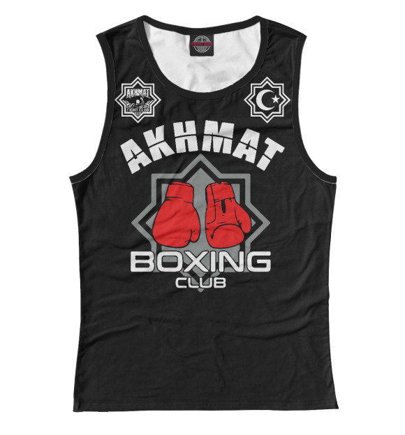 Майка для девочки с изображением Akhmat Boxing Club цвета Белый