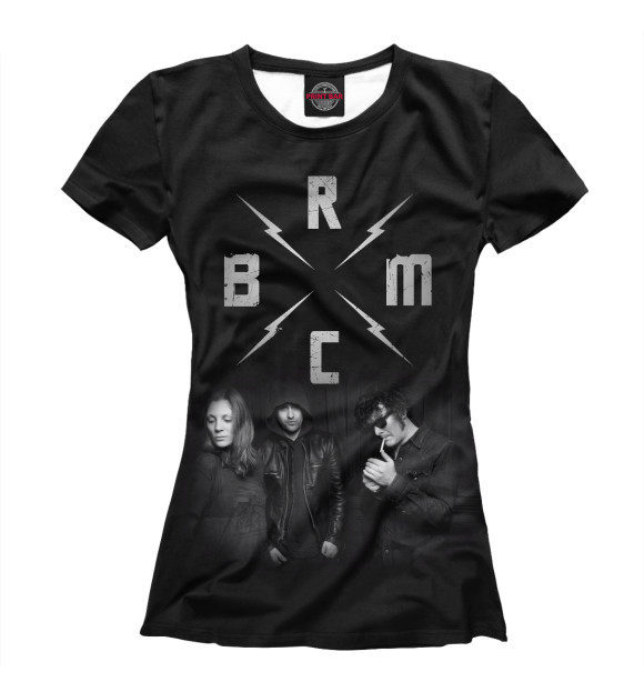 Футболка для девочек с изображением Black Rebel Motorcycle Club цвета Белый