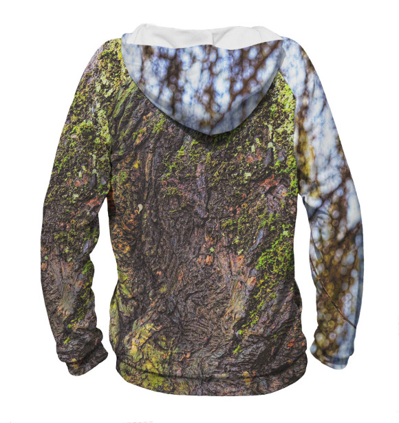 Мужское худи с изображением Енот цвета Белый