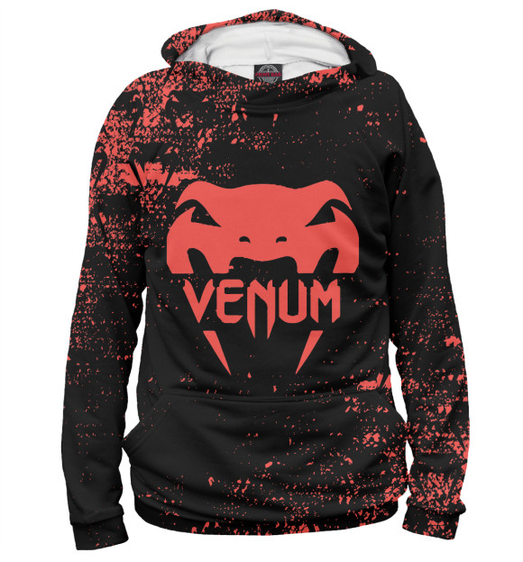 Женское худи с изображением Venum цвета Белый