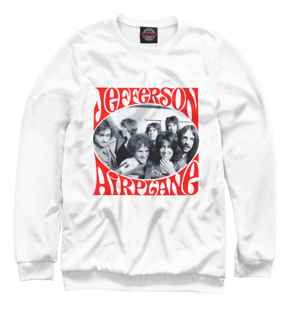 Свитшот для девочек с изображением Jefferson Airplane цвета Белый