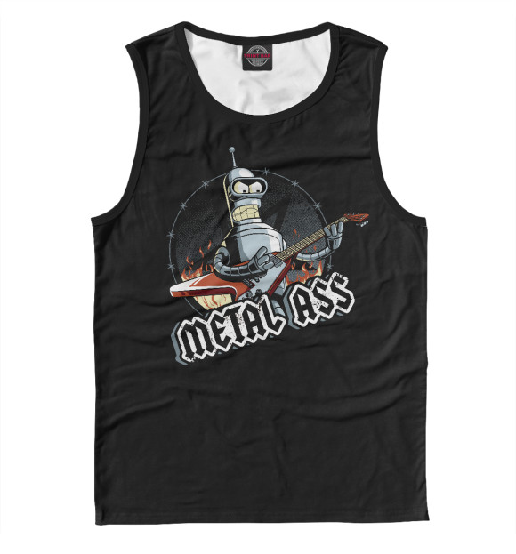 Майка для мальчика с изображением Metal Bender цвета Белый