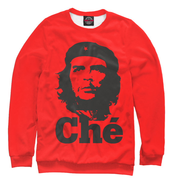 Мужской свитшот с изображением Че Гевара - Che цвета Белый