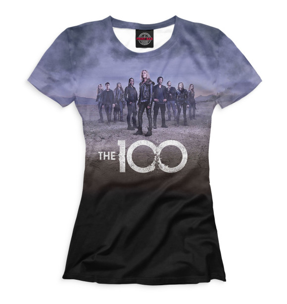 Женская футболка с изображением Сотня цвета Белый