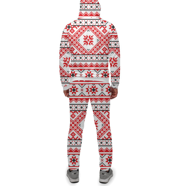 Мужской спортивный костюм с изображением СССР цвета Белый