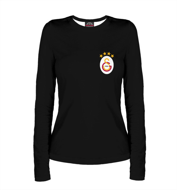 Женский лонгслив с изображением Galatasaray цвета Белый