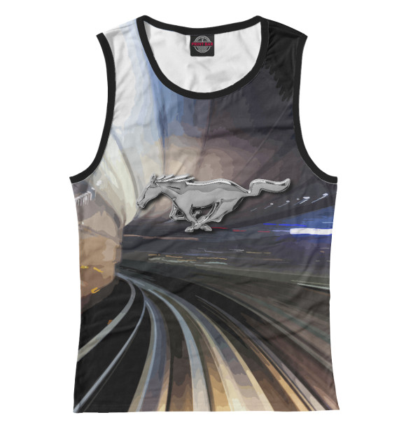 Женская майка с изображением Поворот цвета Белый