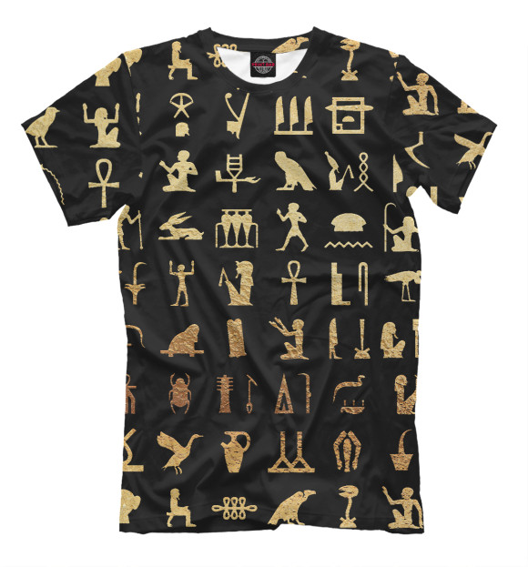 Мужская футболка с изображением Египет цвета Белый