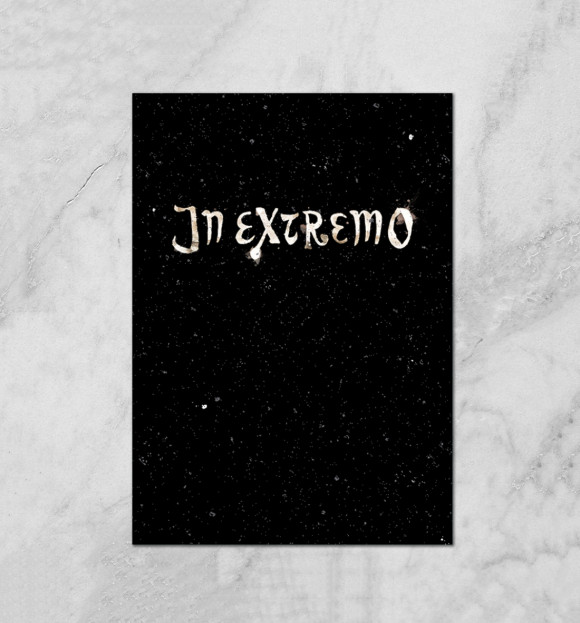 Плакат с притом In Extremo цвета Белый Плакат с изображением In Extremo цвета Белый
