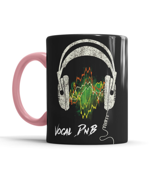 Кружка с изображением Soundwave цвета розовый