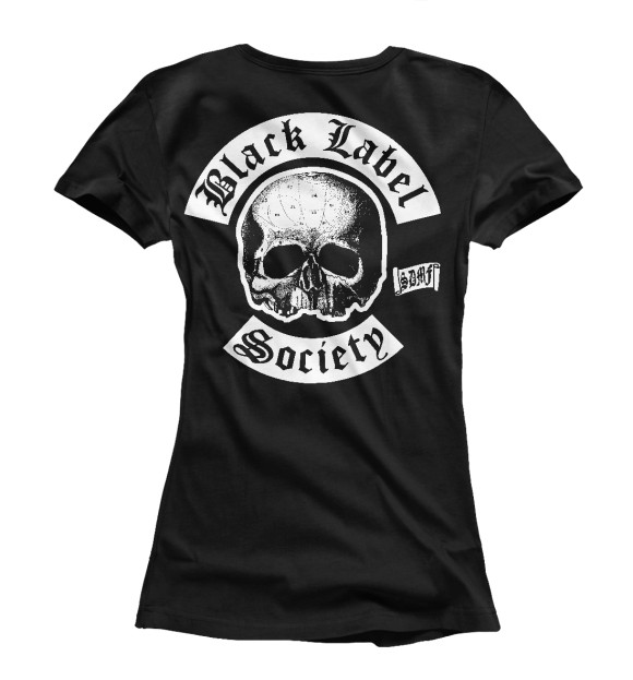 Женская футболка с изображением Zakk Wylde Black Label Society цвета Белый