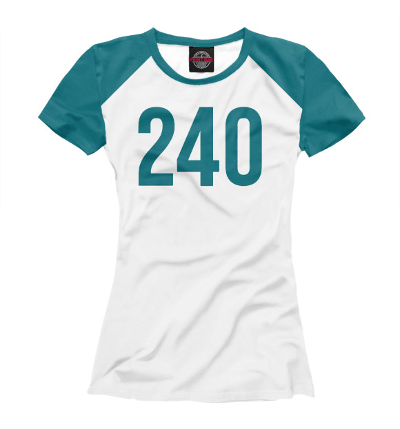 Женская футболка с изображением Squid game: Чи Ён 240 цвета Белый