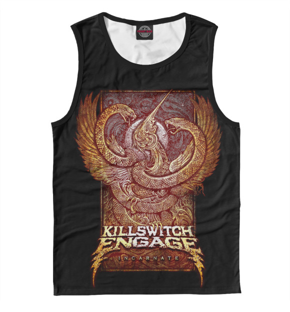 Майка для мальчика с притом Killswitch Engage цвета Белый Майка для мальчика с изображением Killswitch Engage цвета Белый